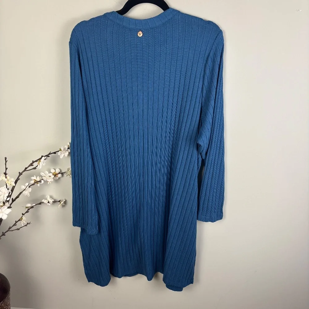Lane Bryant LIVI Ribbed Hacci Midi Cardigan NWT Size 22/24